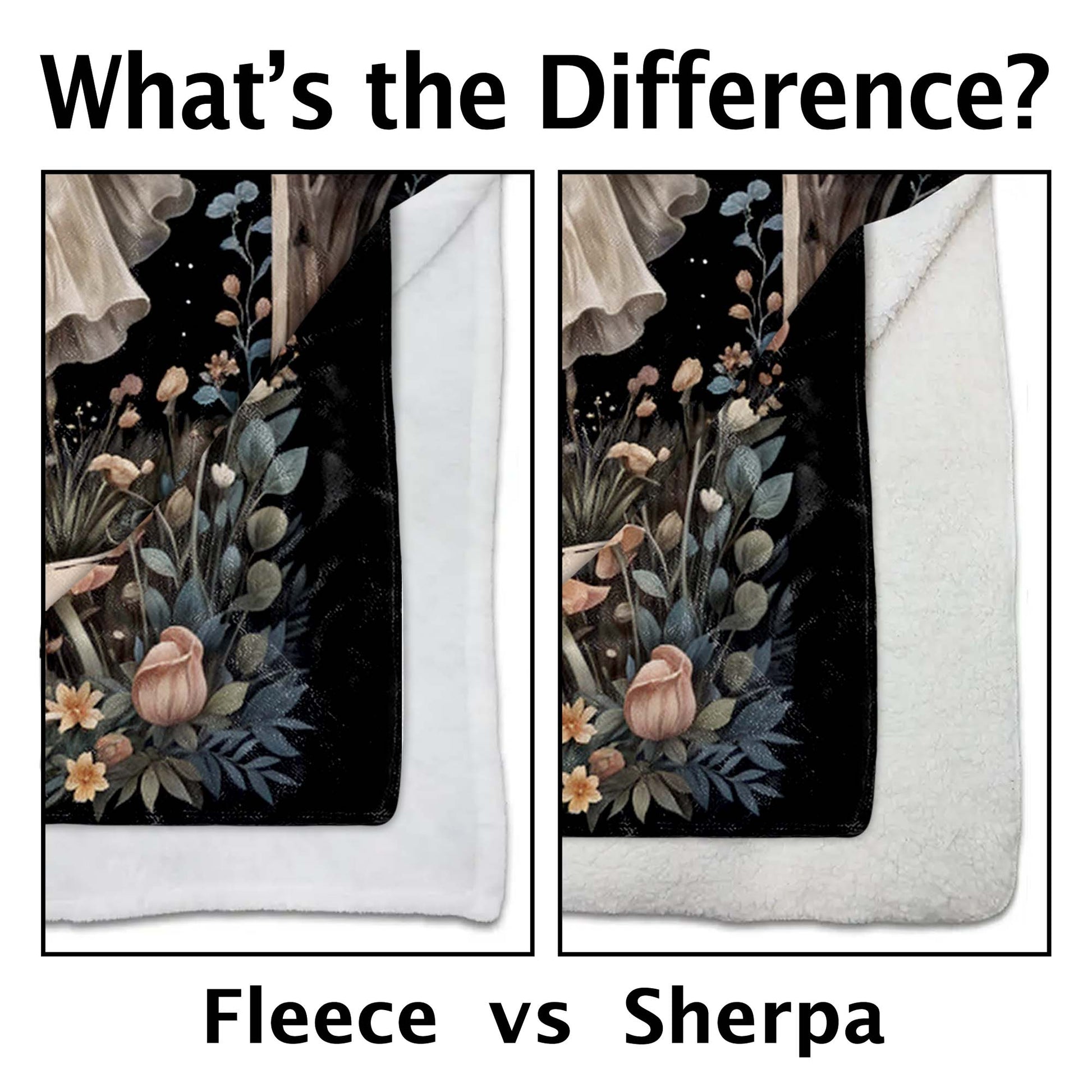 'Til Death Do Us Part Ghosts and Flowers Design