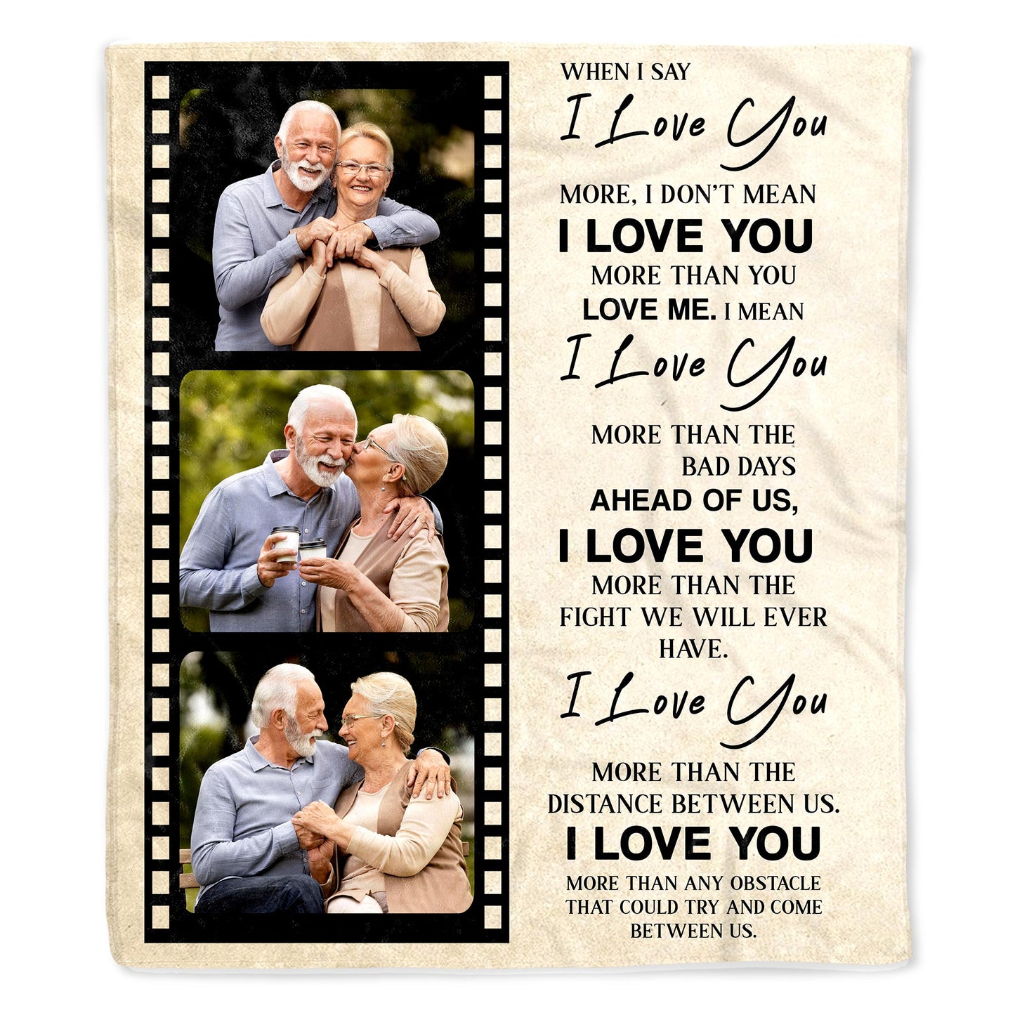 I Love You More Than Any Obstacle, Film Strip Design