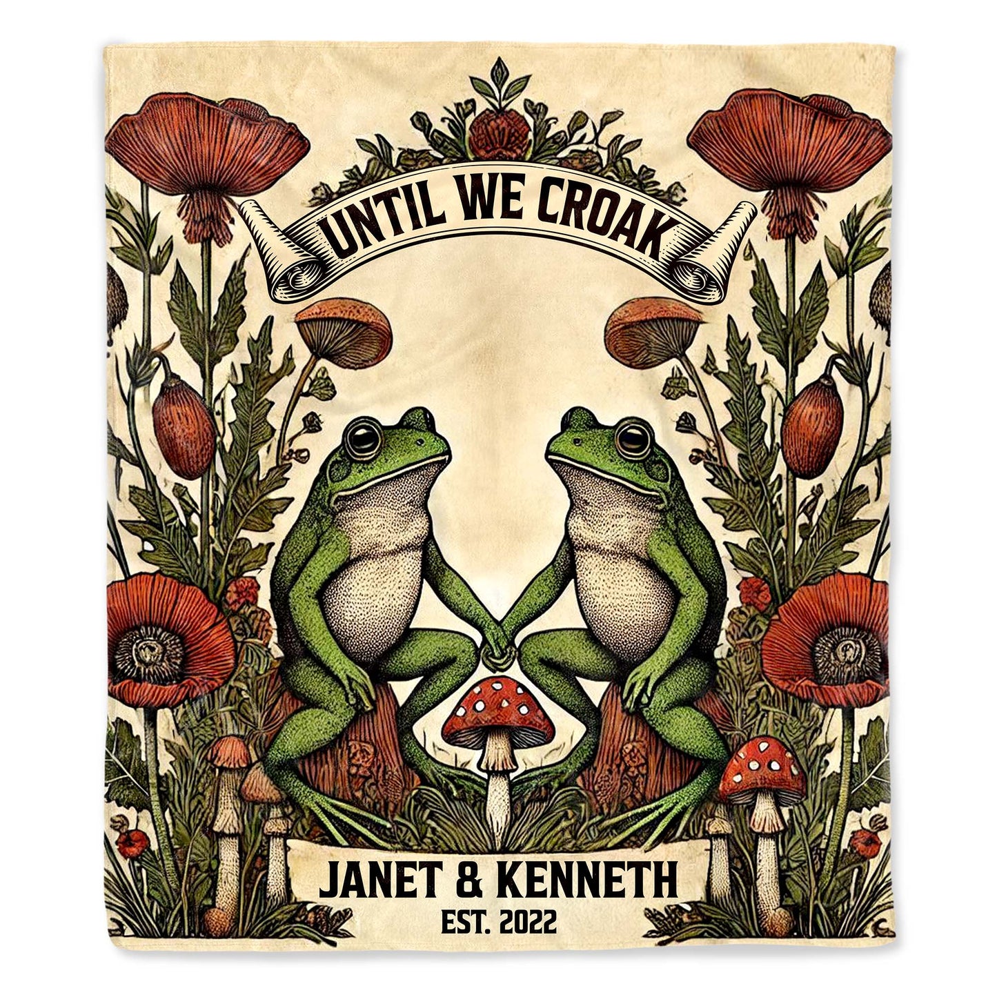 Until We Croak, Frogs and Flowers Artwork