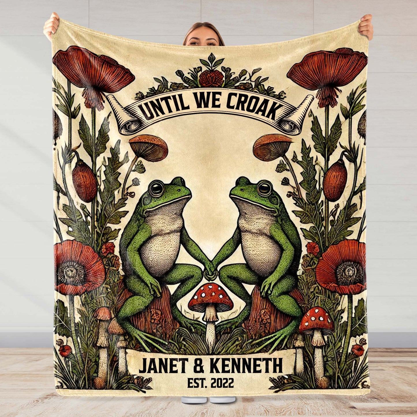 Until We Croak, Frogs and Flowers Artwork