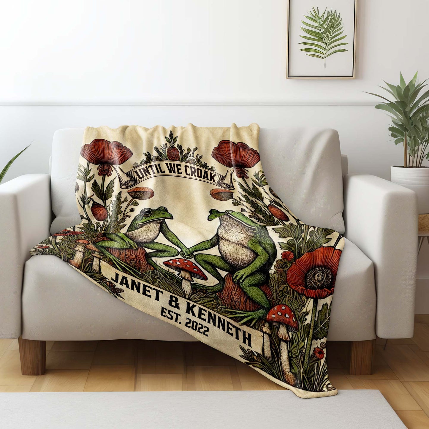 Until We Croak, Frogs and Flowers Artwork