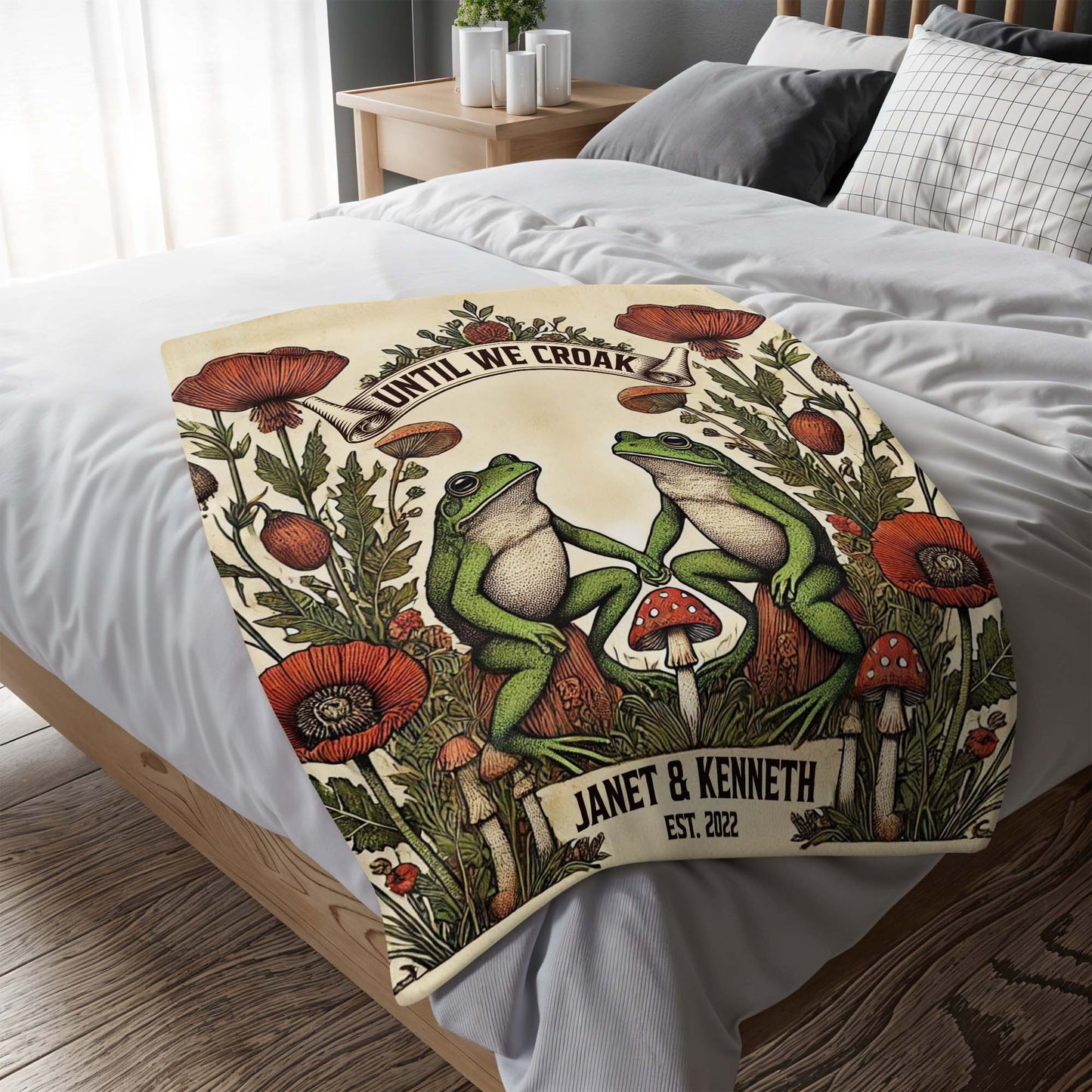 Until We Croak, Frogs and Flowers Artwork