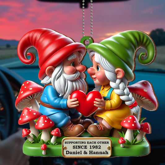 Supporting Each Other Since Year With Gnomes and Heart