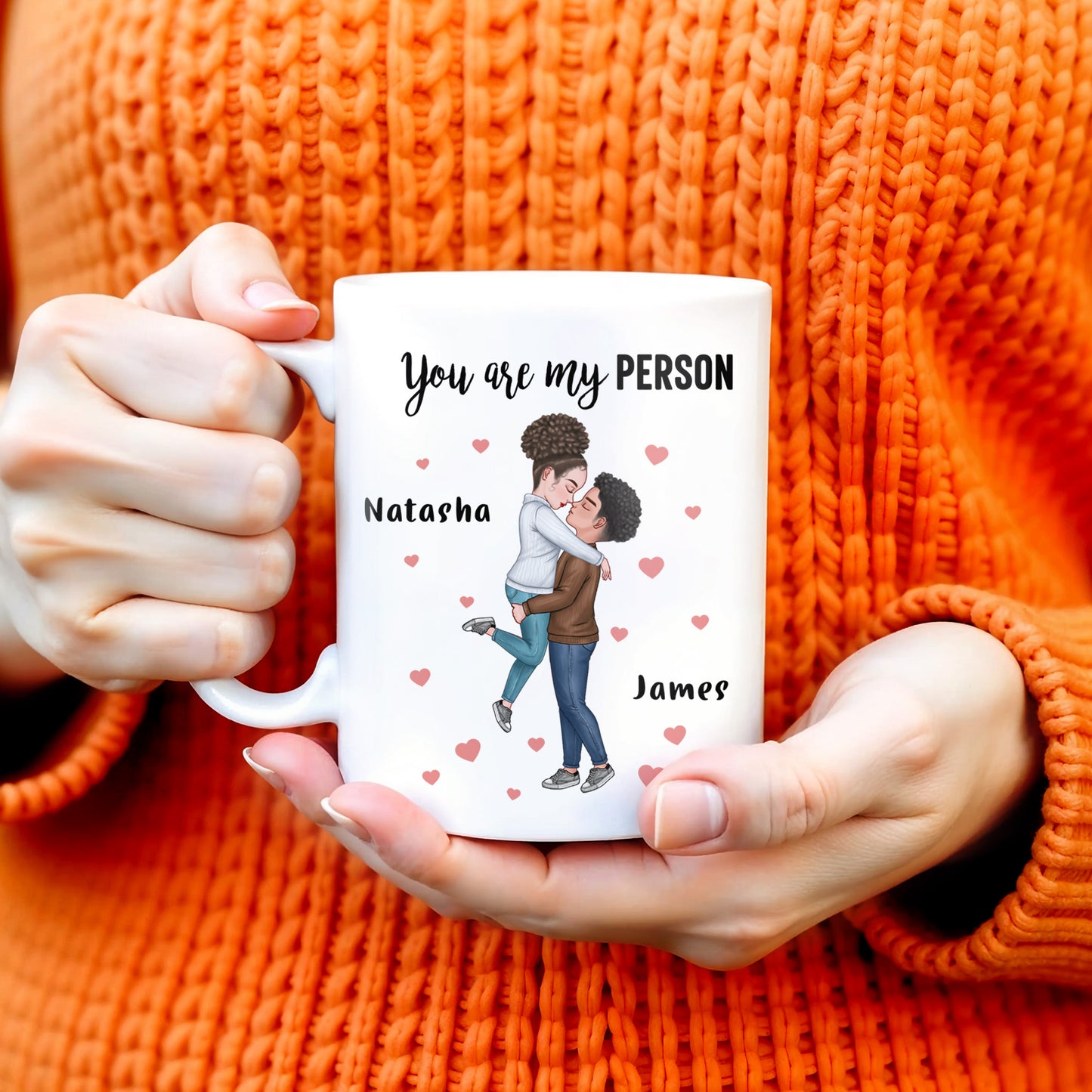You Are My Person, I Love You More Couple Mug