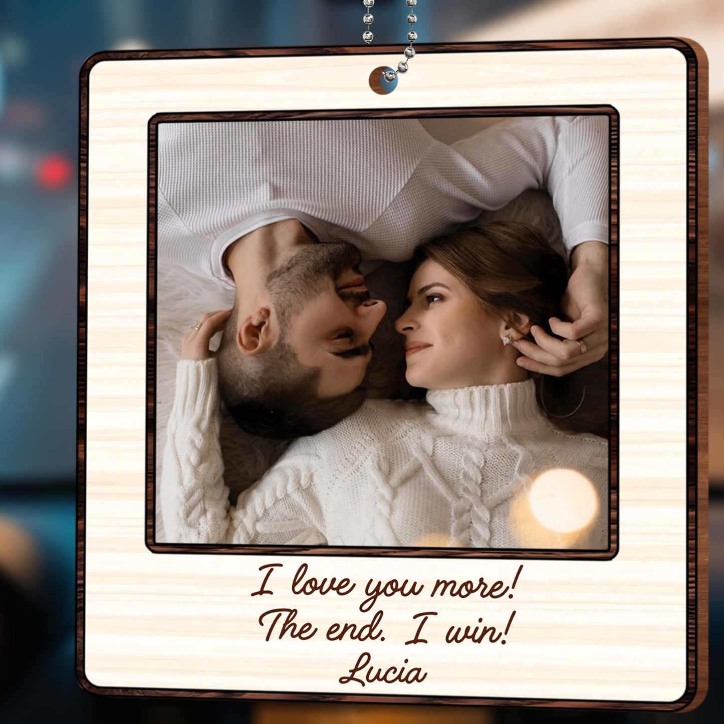 I Love You More The End I Win Romantic Couple Ornament