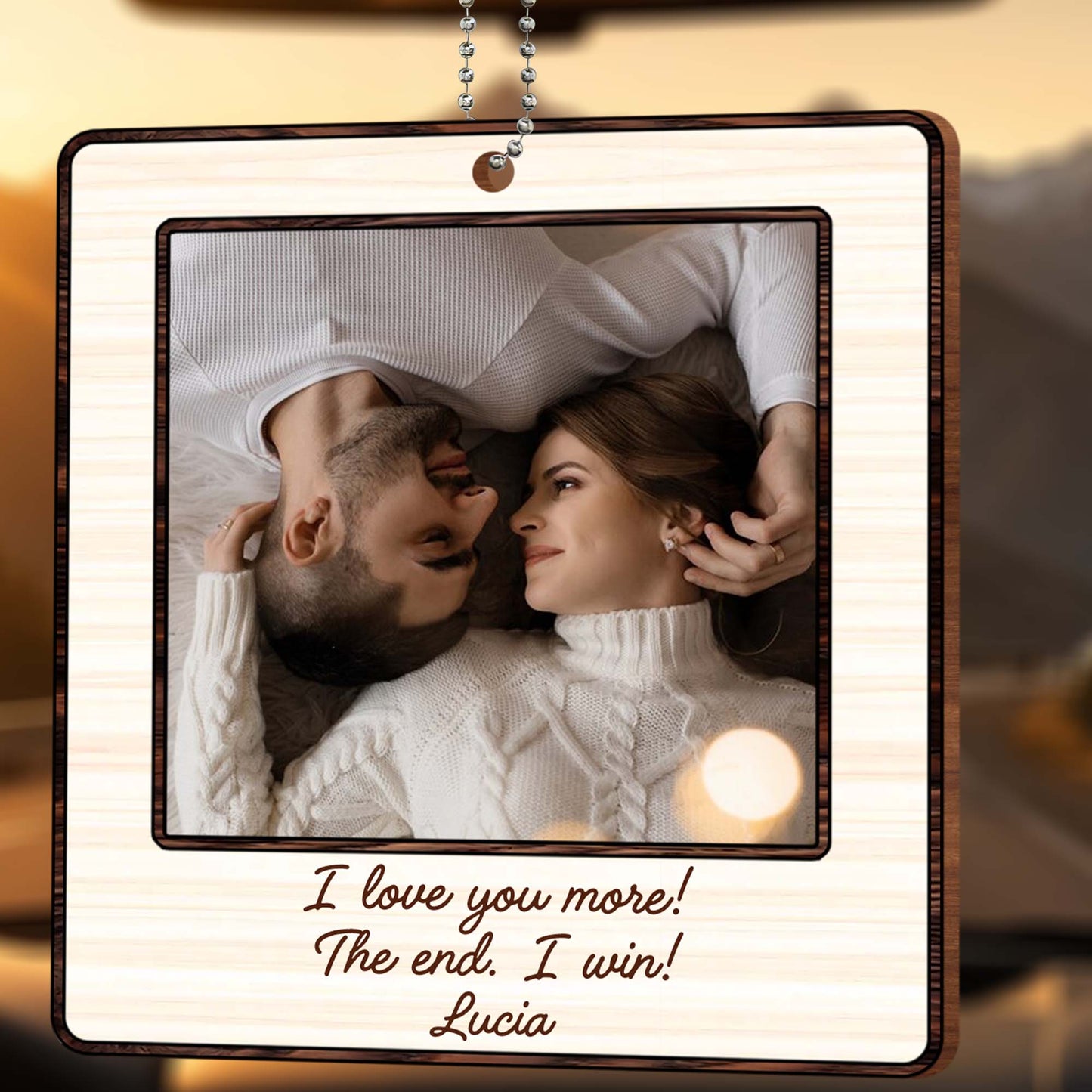 I Love You More The End I Win Romantic Couple Ornament