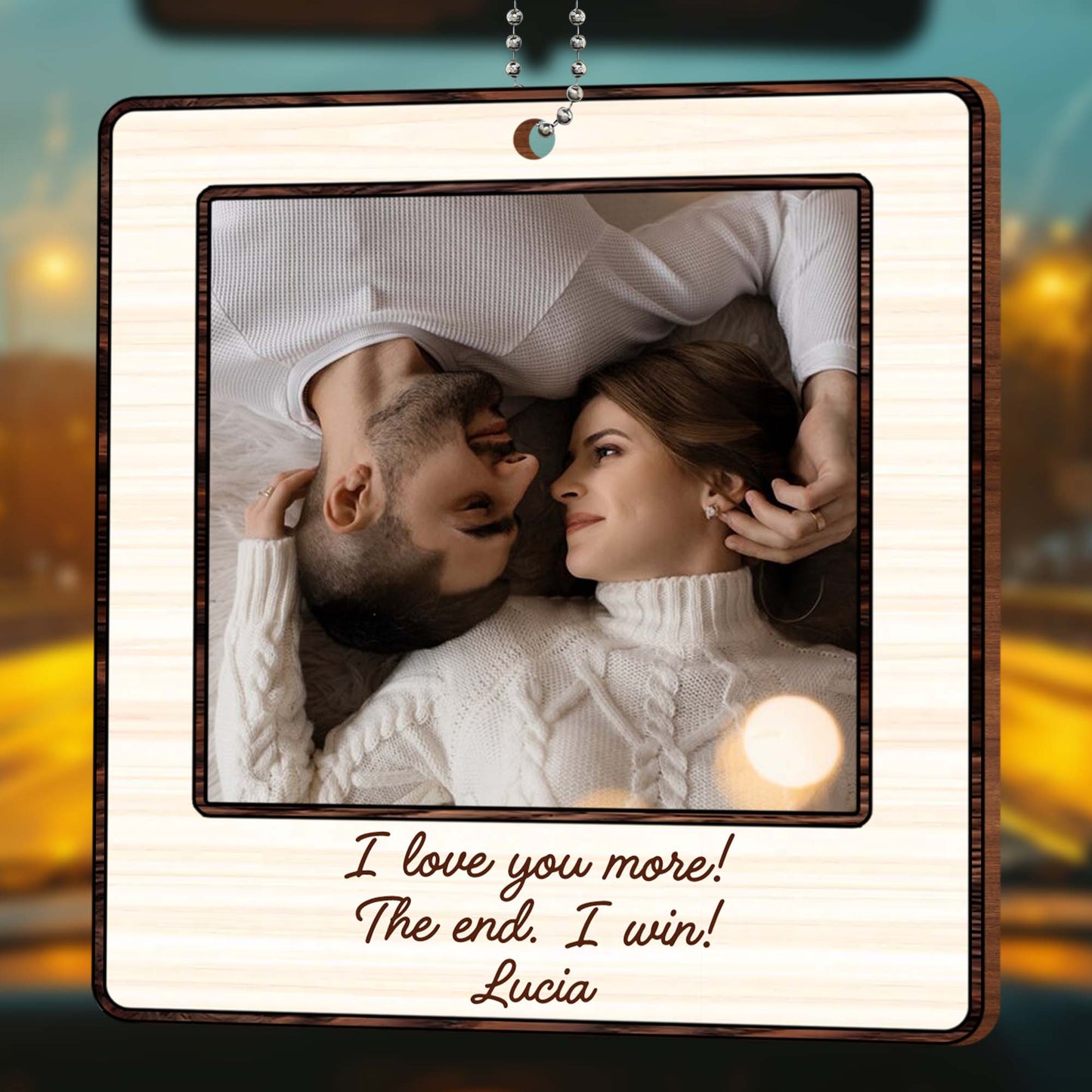 I Love You More The End I Win Romantic Couple Ornament