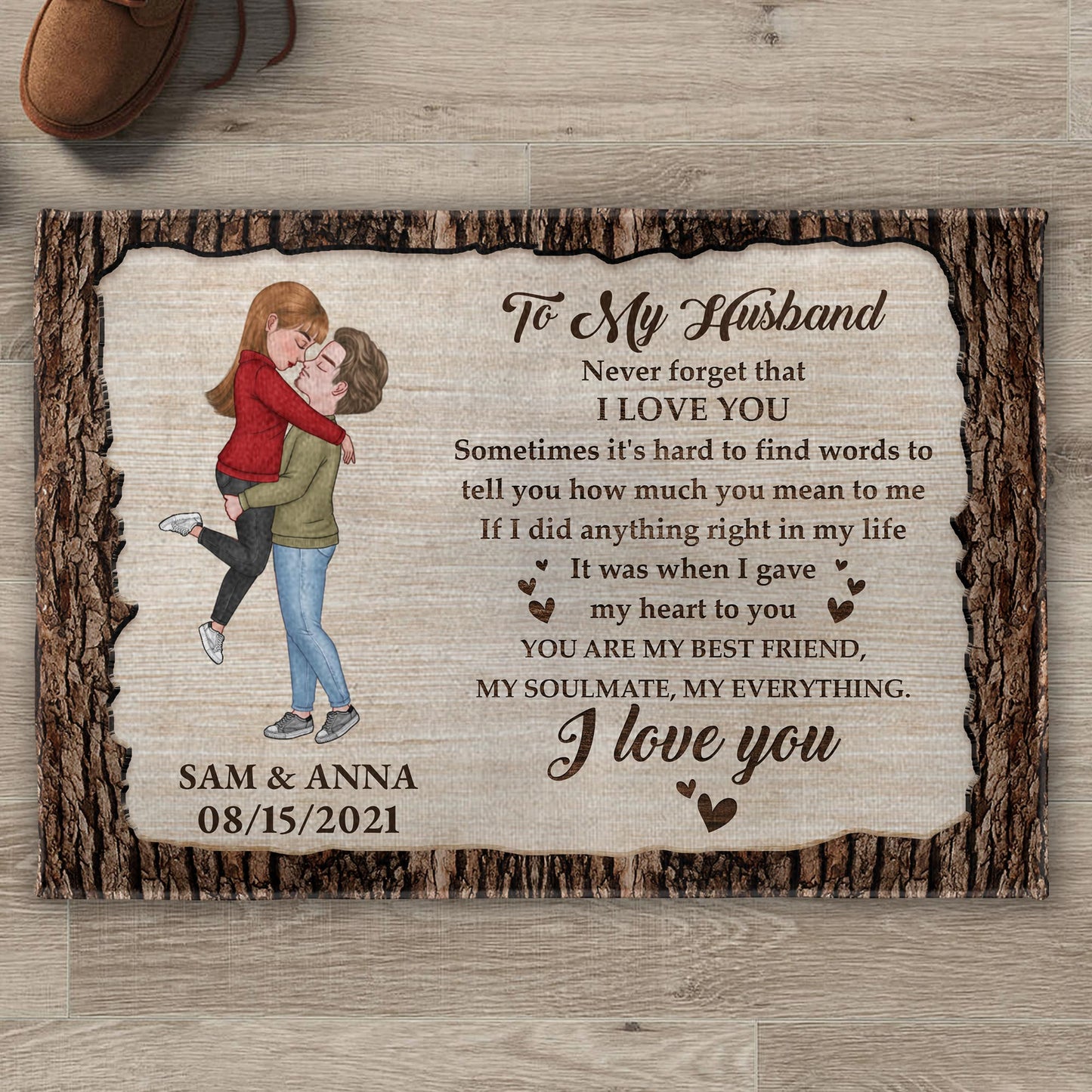 I Love You, You Are My Everything, Perfect Gift For Spouse - Personalized Custom Doormat - CPL265_DRM