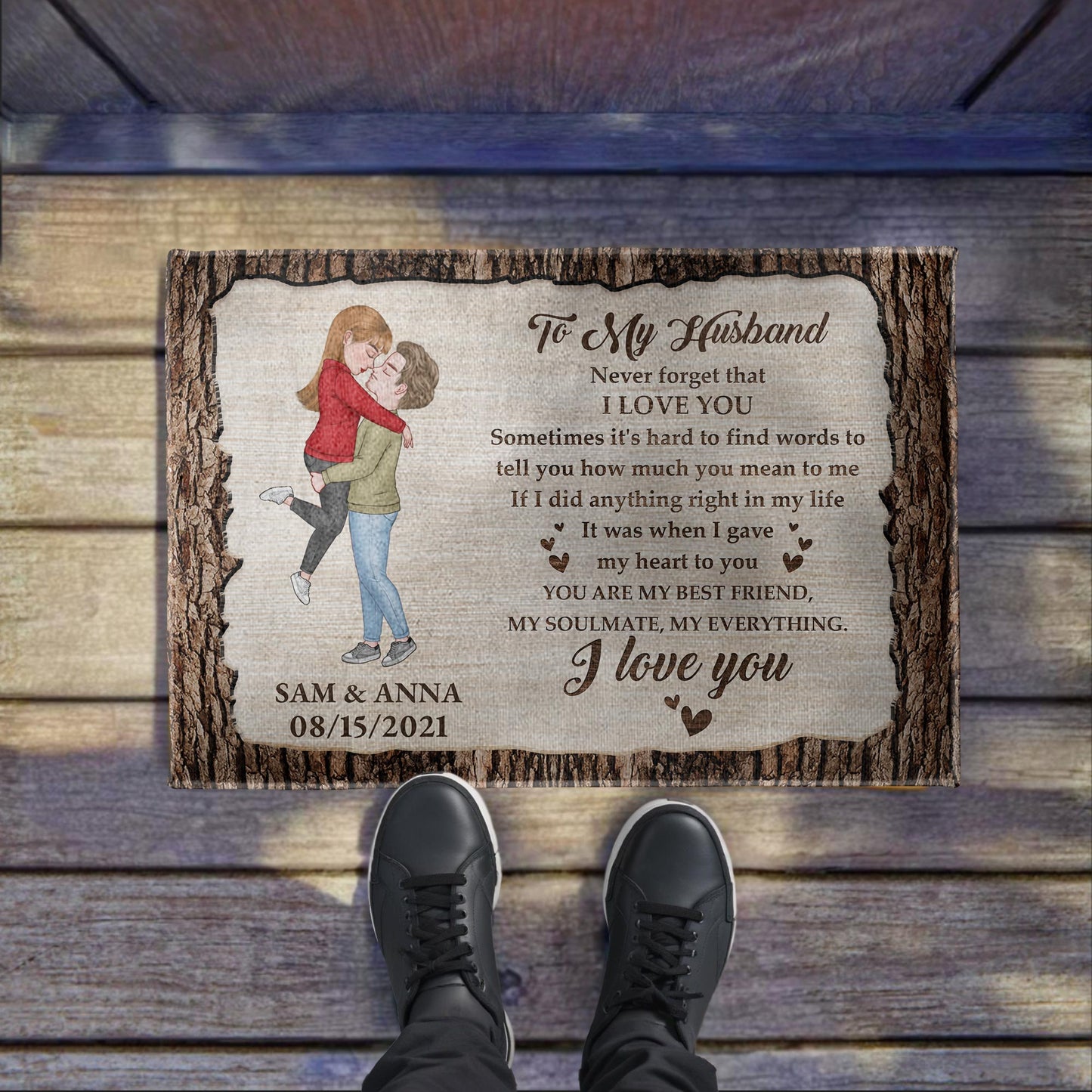 I Love You, You Are My Everything, Perfect Gift For Spouse - Personalized Custom Doormat - CPL265_DRM