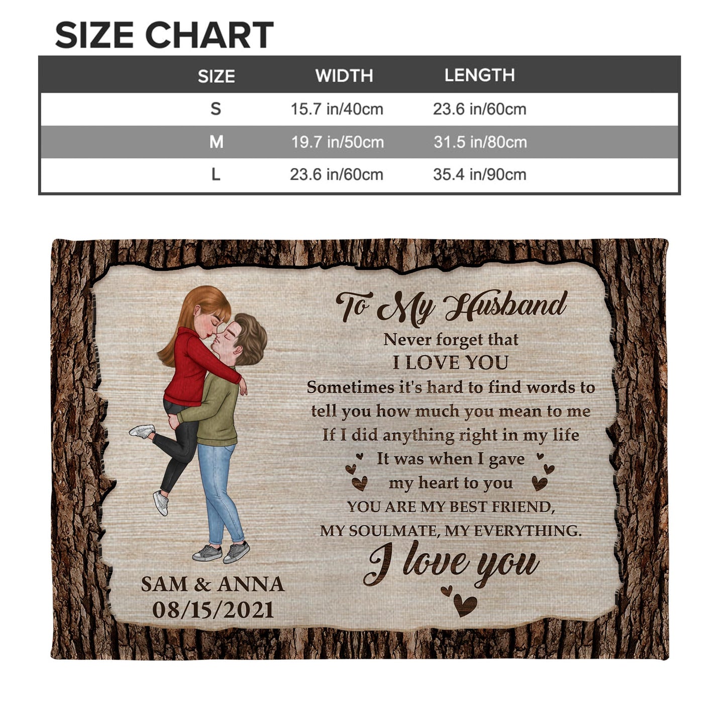 I Love You, You Are My Everything, Perfect Gift For Spouse - Personalized Custom Doormat - CPL265_DRM