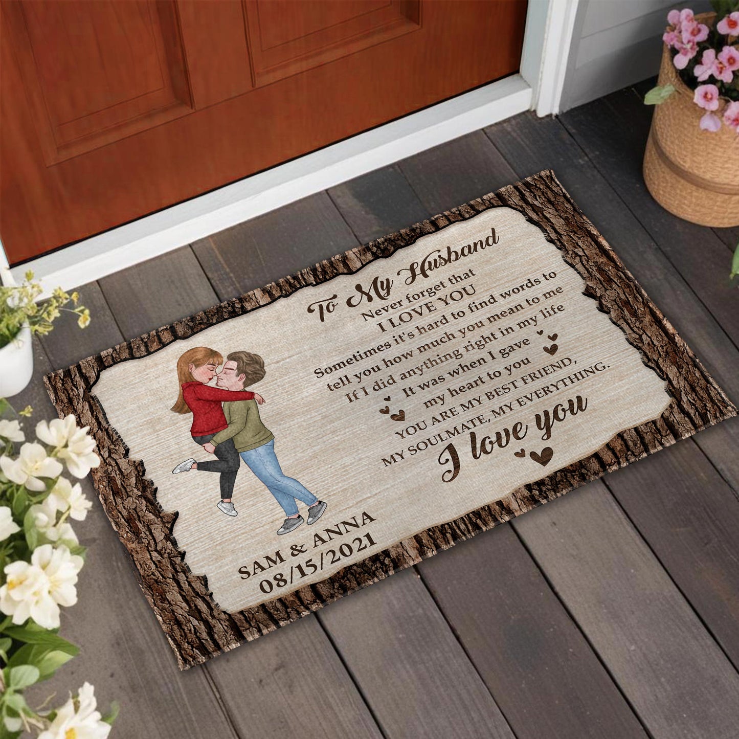 I Love You, You Are My Everything, Perfect Gift For Spouse - Personalized Custom Doormat - CPL265_DRM