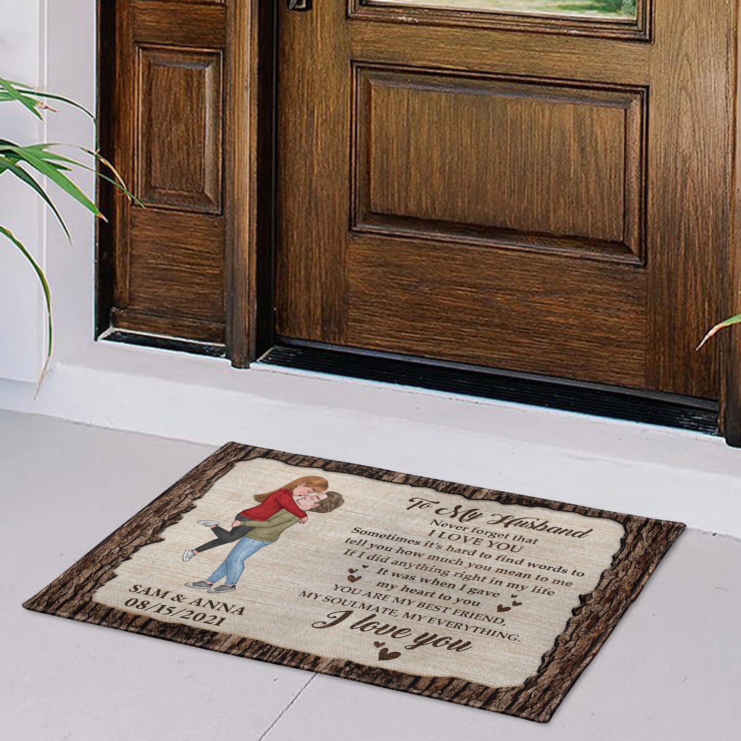 I Love You, You Are My Everything, Perfect Gift For Spouse - Personalized Custom Doormat - CPL265_DRM