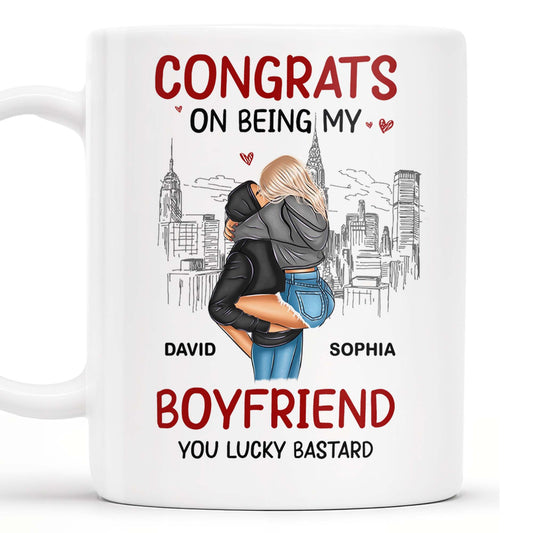 Congrats On Being My Boyfriend City Skyline Mug