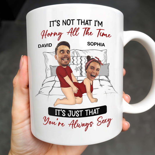 Romantic Couple in Red You're Always Sexy Quote