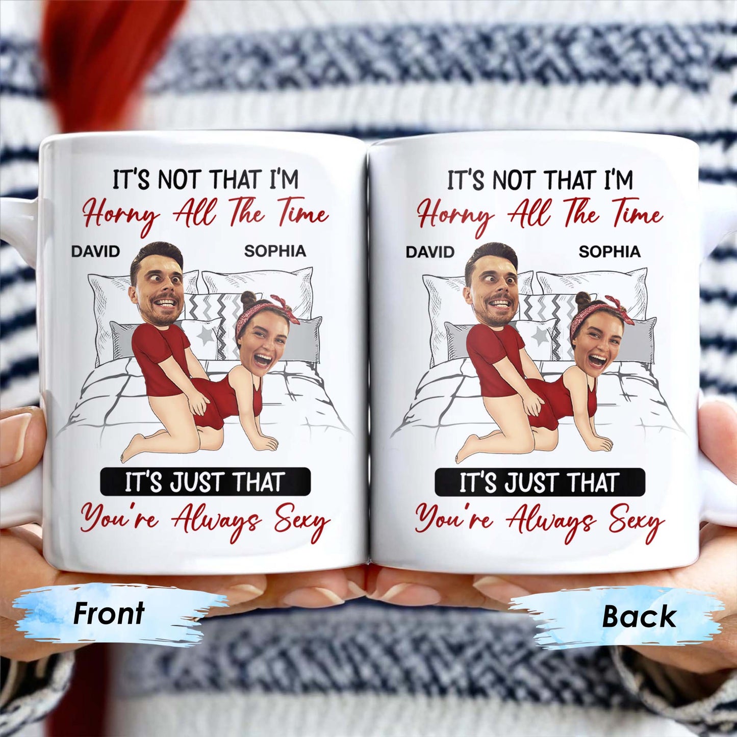 Romantic Couple in Red You're Always Sexy Quote