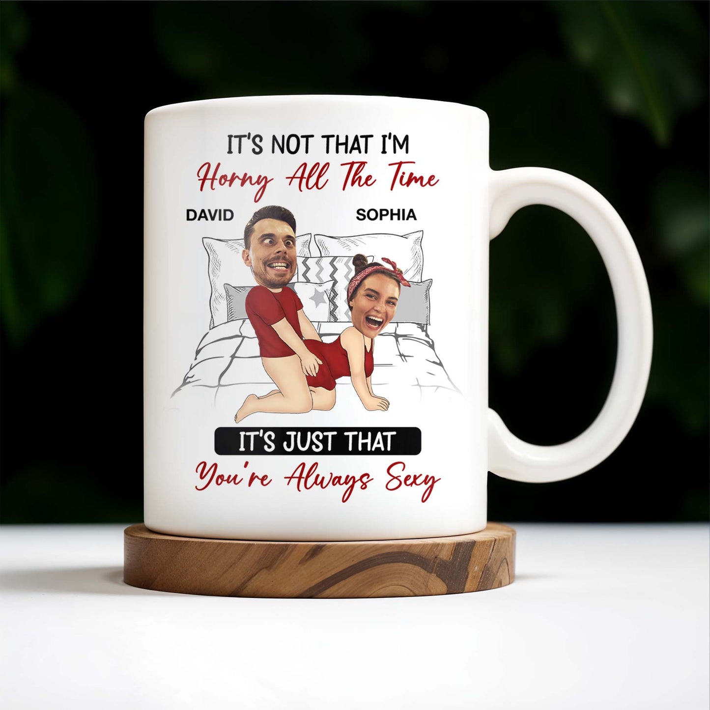Romantic Couple in Red You're Always Sexy Quote