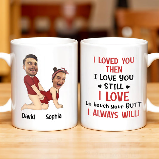 I Loved You Then, I Love You Still, Always Will Cartoon Couple Mug