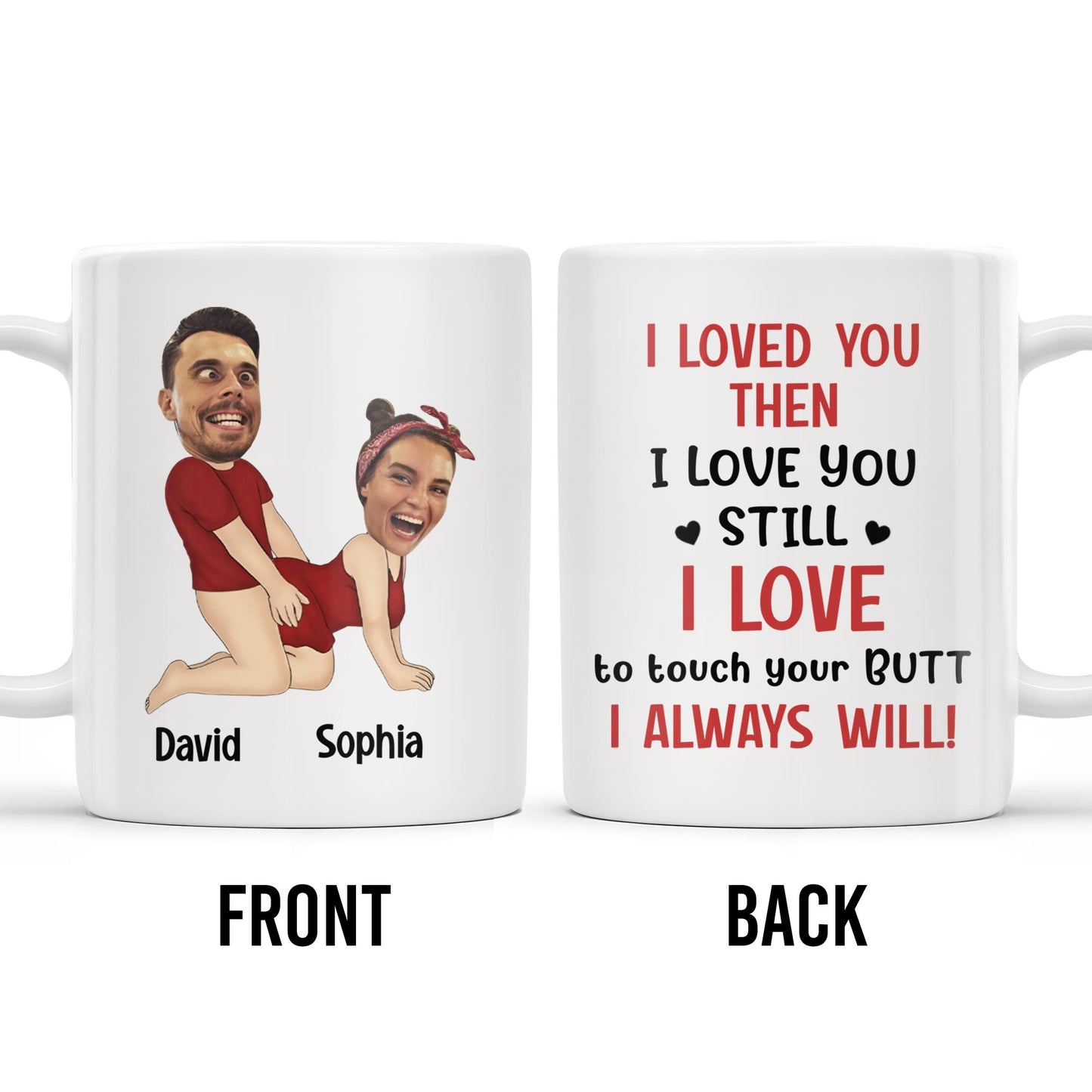 I Loved You Then, I Love You Still, Always Will Cartoon Couple Mug