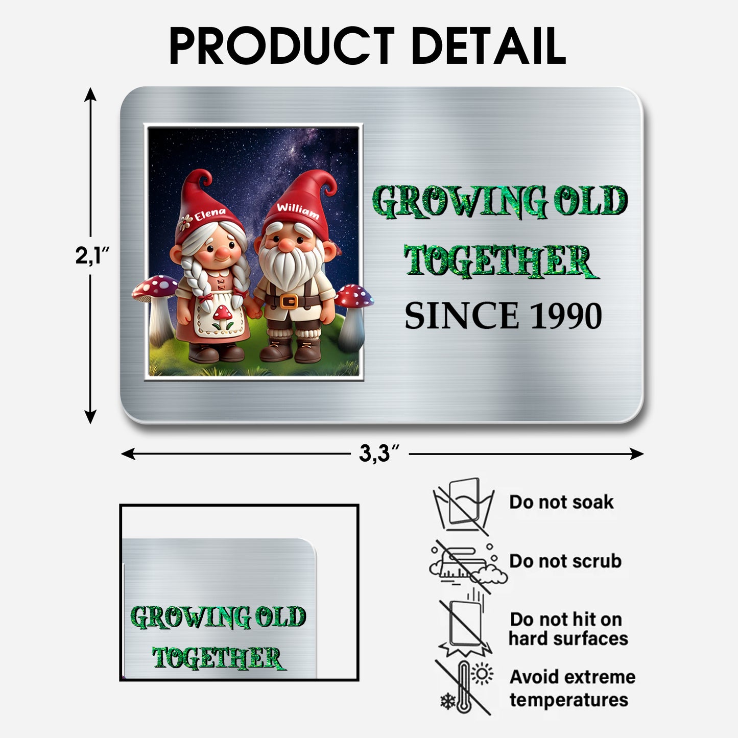 Growing Old Together Gnome Couple Design