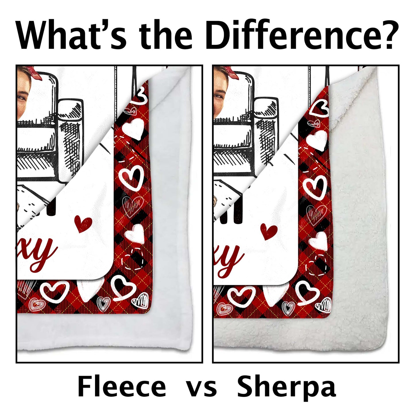 Always Irresistible Couple Cartoon Illustrated Custom Blanket
