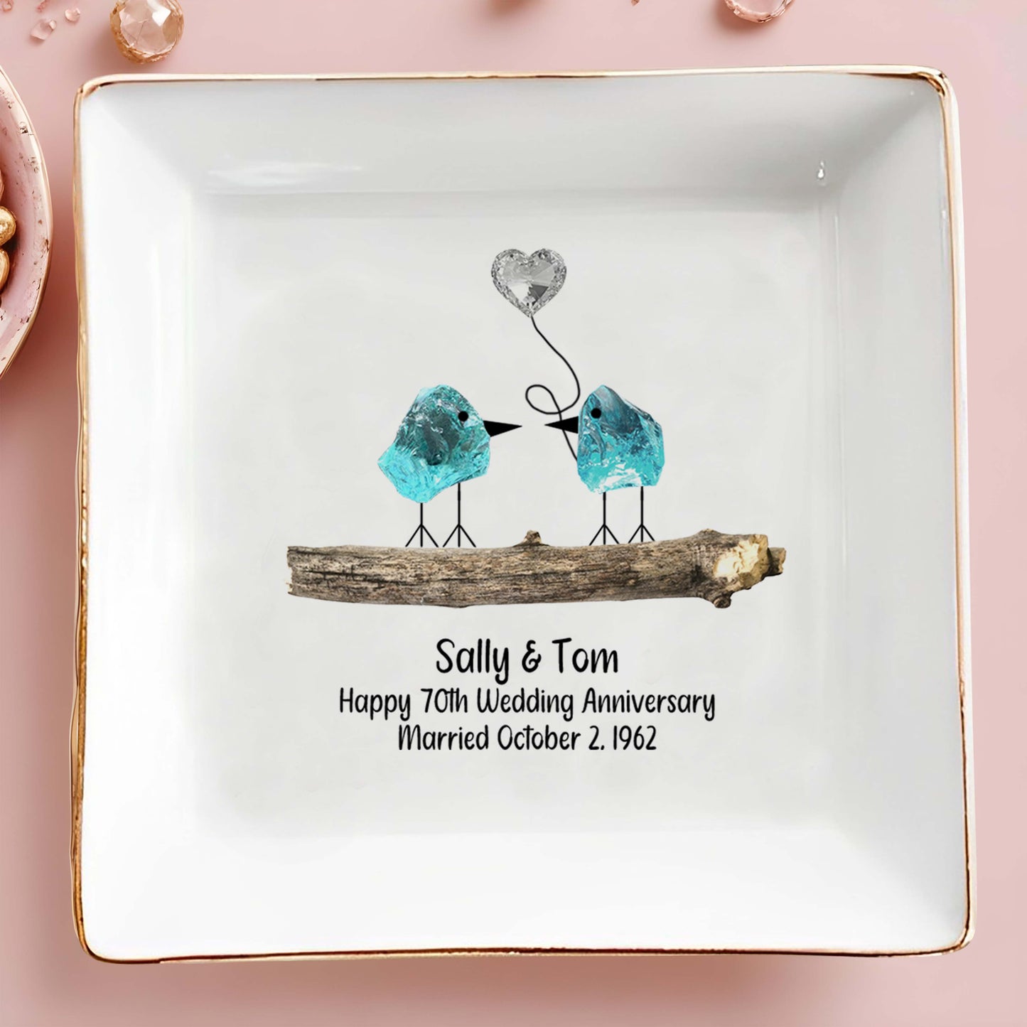 Celebrate Lifelong Love With Charming Birds Keepsake