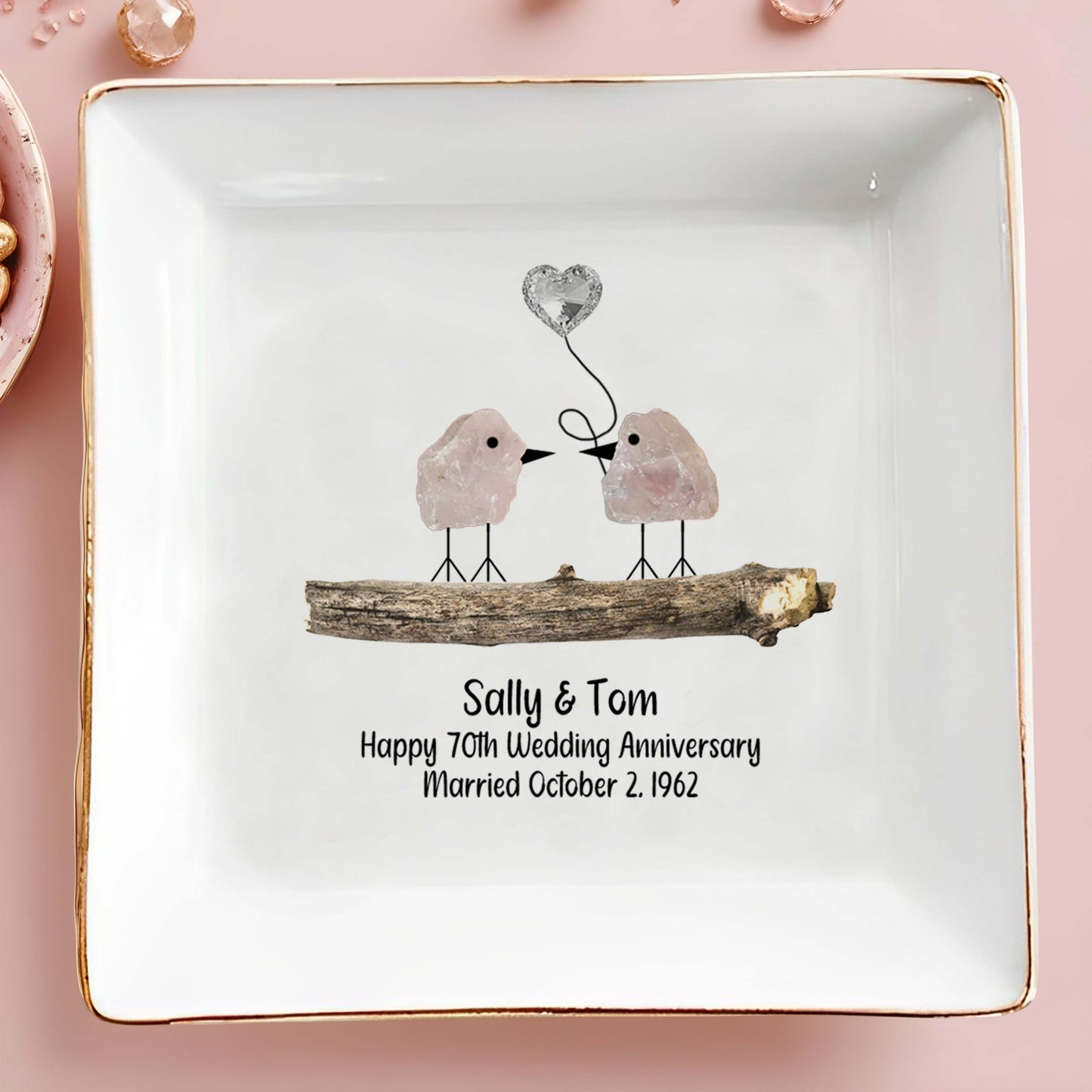 Celebrate Lifelong Love With Charming Birds Keepsake