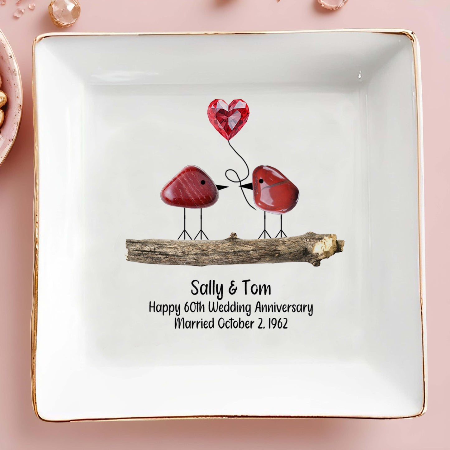 Celebrate Lifelong Love With Charming Birds Keepsake