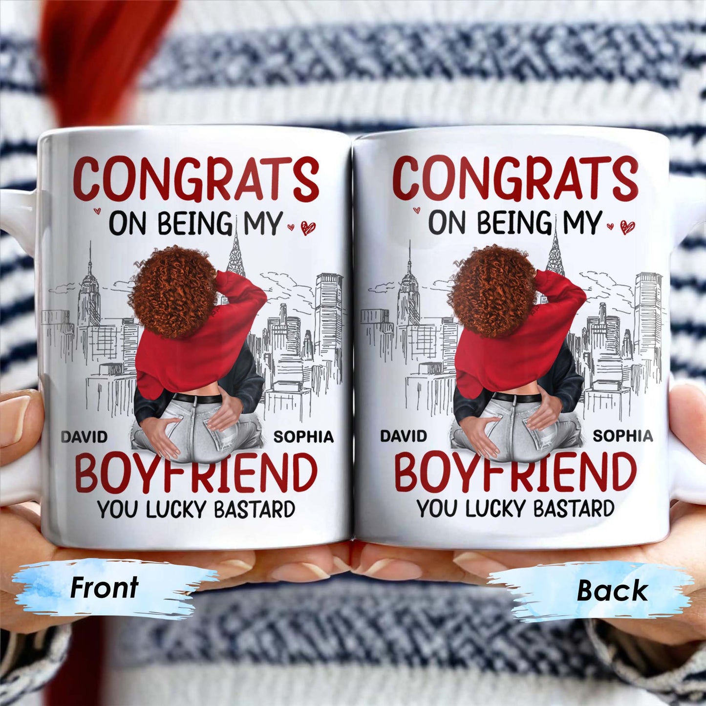 Congrats On Being My Boyfriend Cityscape Design