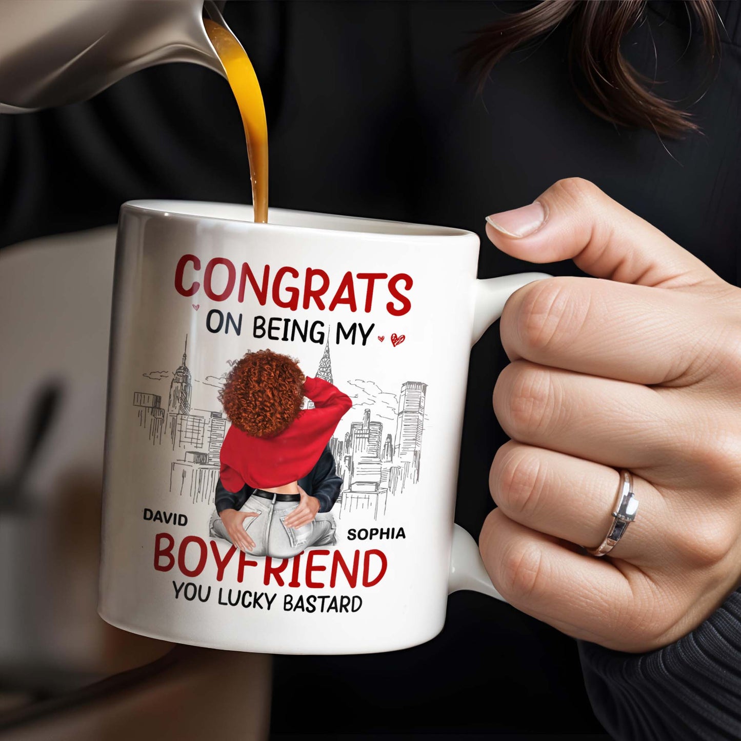 Congrats On Being My Boyfriend Cityscape Design