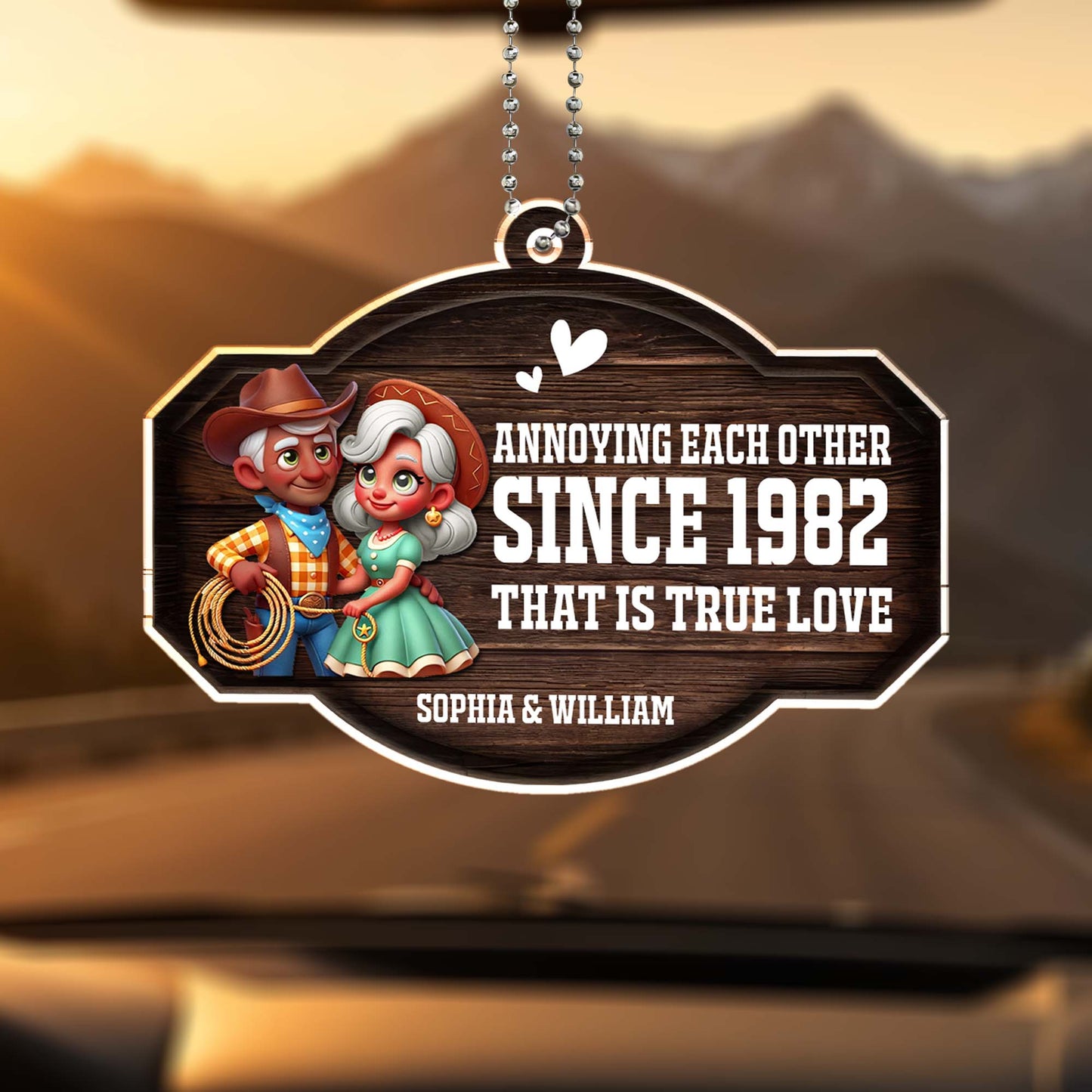 Annoying Each Other True Love Couple Ornament - Personalized Custom Acrylic Ornament, Car Hanging Ornament - CPL309_ACA