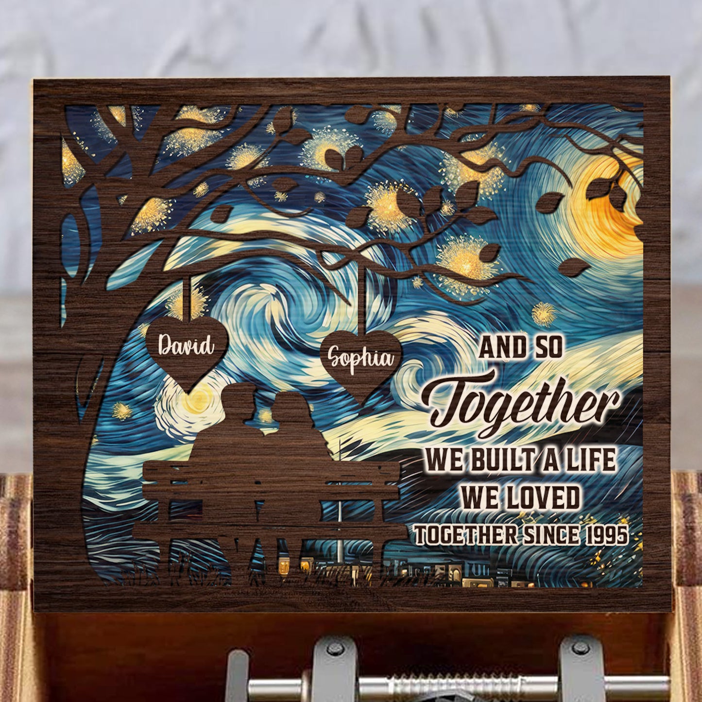 Together We Built A Life We Loved, Trees and Stars Design