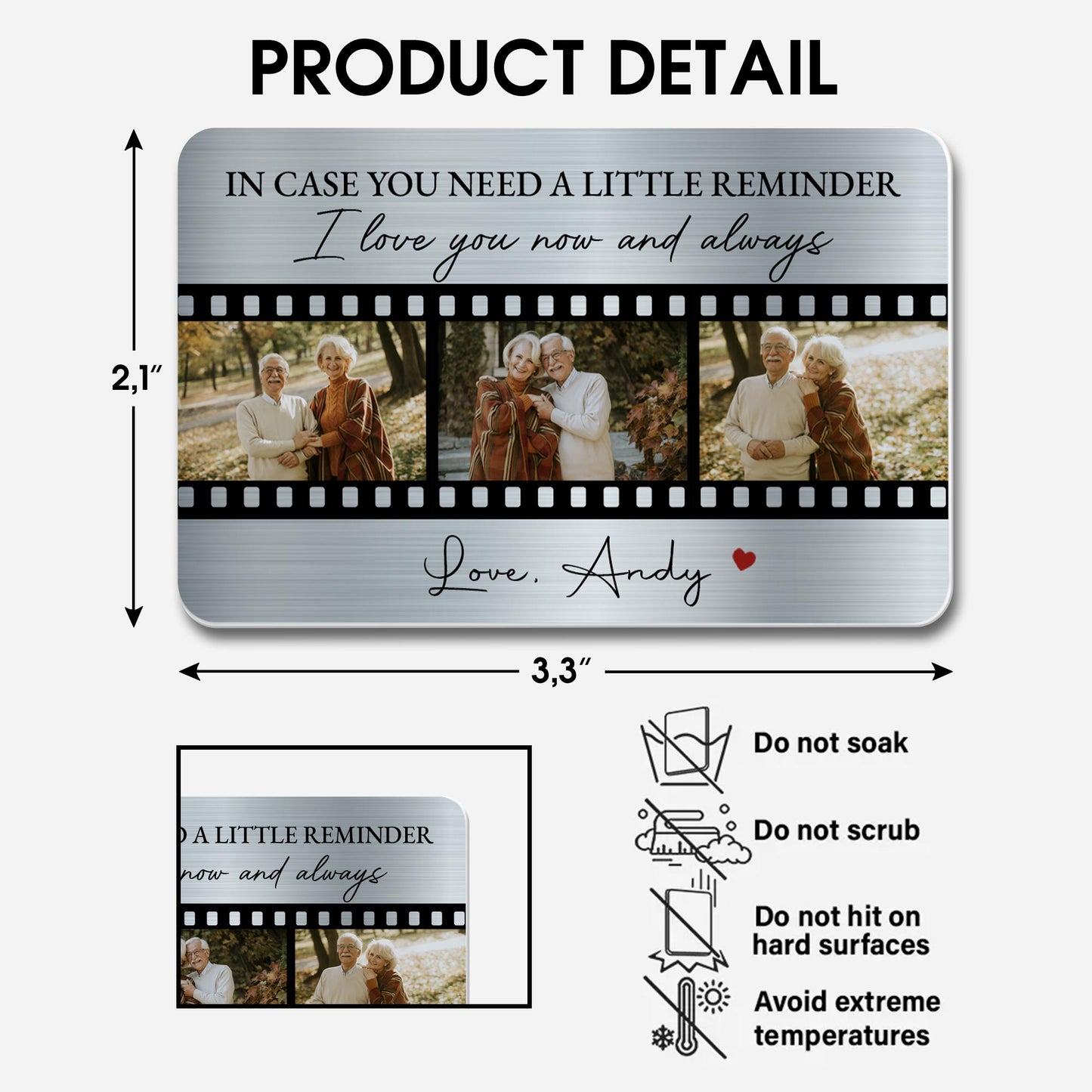 In Case You Need A Reminder Love You Now And Always Film Strip Design