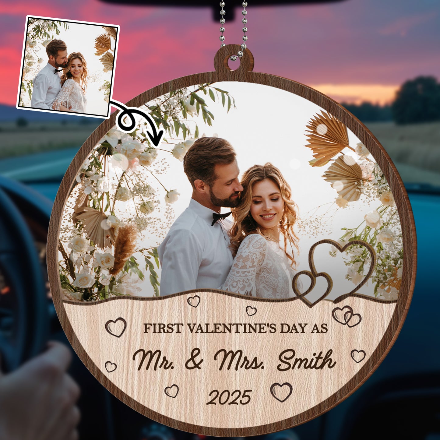 First Valentine's Day As Mr and Mrs, Couples Frame