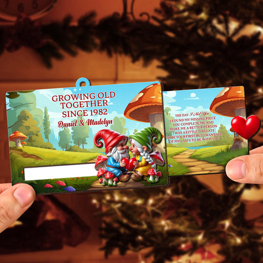 Growing Old Together Missing Piece Love Quote With Gnomes