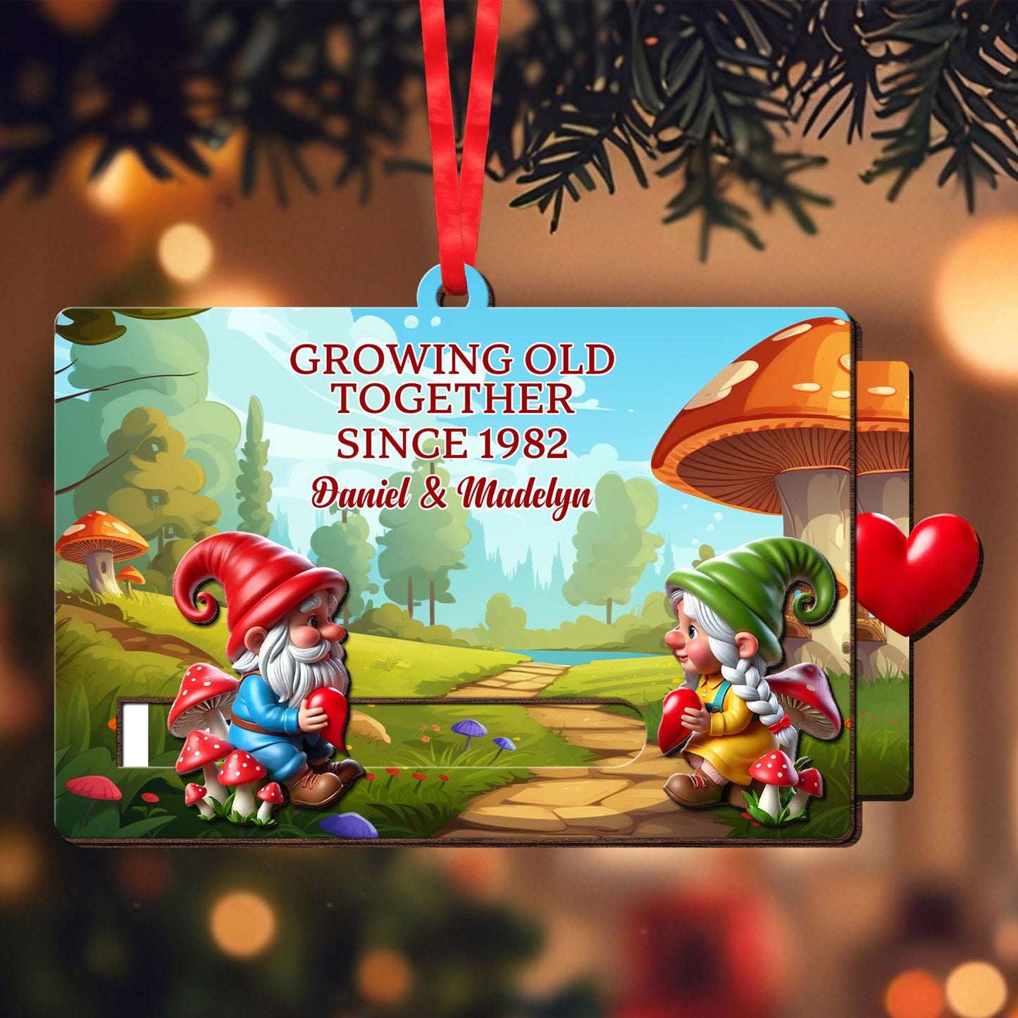 Growing Old Together Missing Piece Love Quote With Gnomes