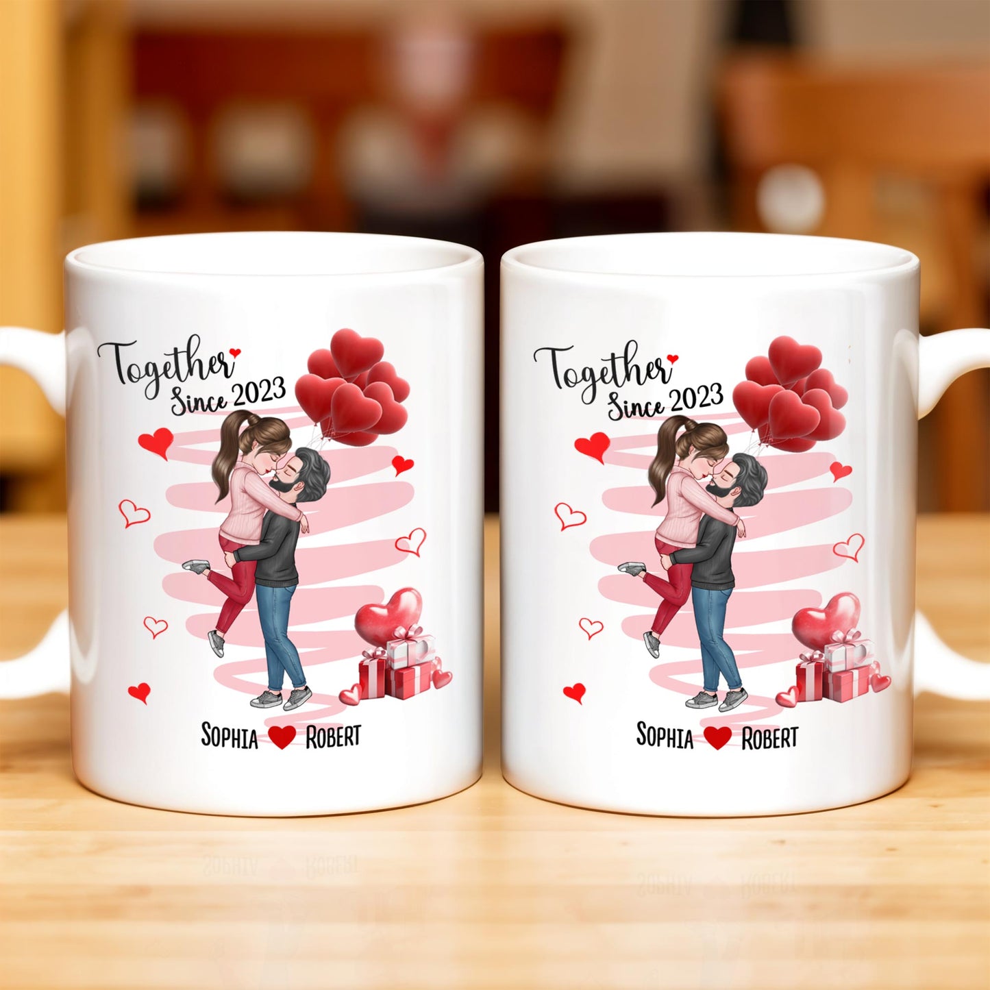 Together Since Custom Year With Heartfelt Gifts - Personalized Custom Coffee Mug - CPL330_MG