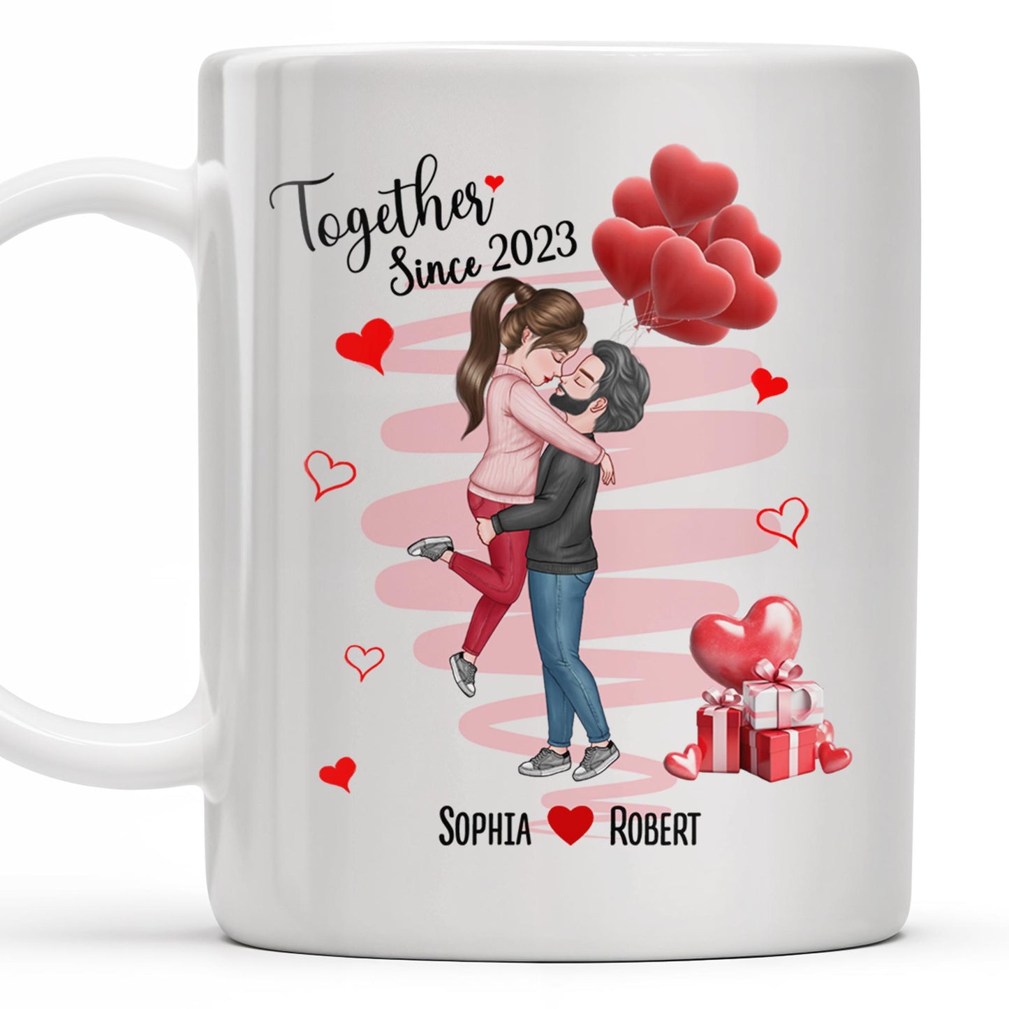 Together Since Custom Year With Heartfelt Gifts - Personalized Custom Coffee Mug - CPL330_MG