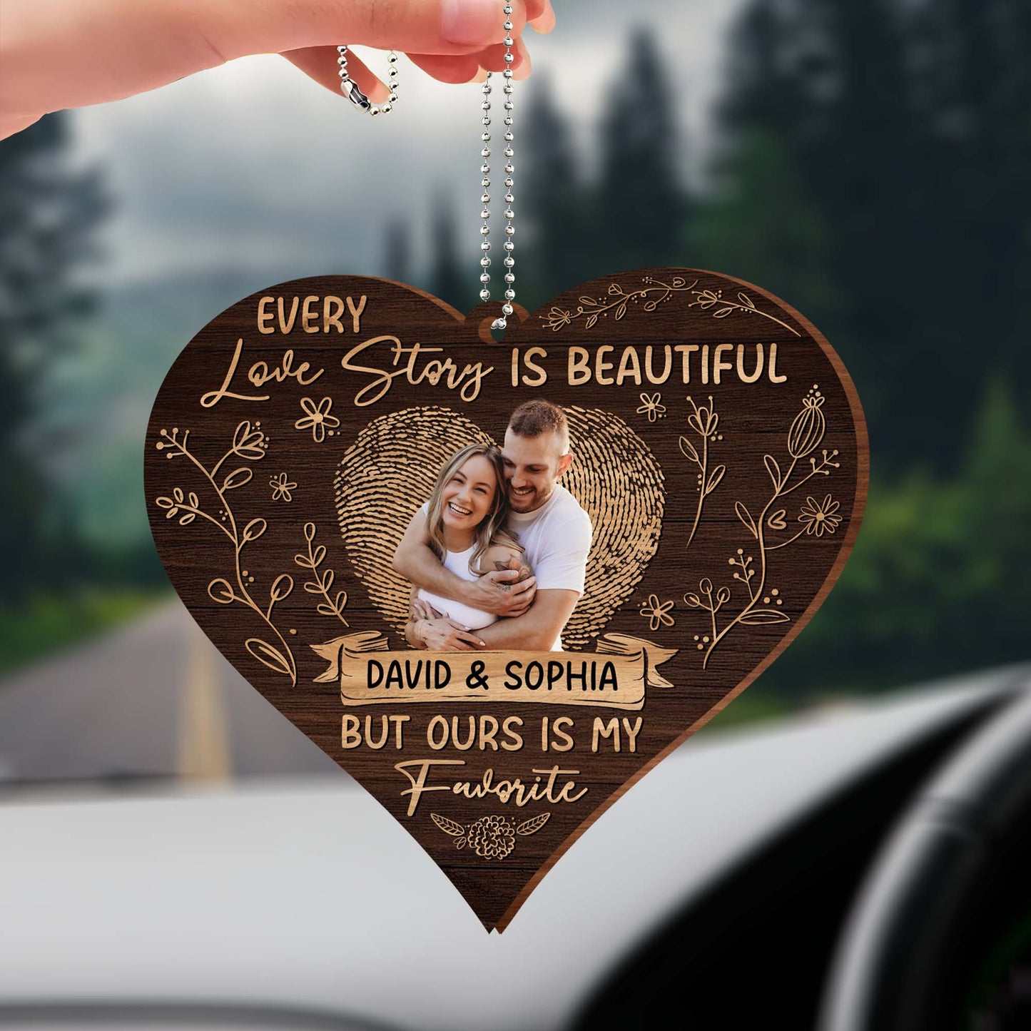 Every Love Story Is Beautiful But Ours Is My Favorite With Floral Heart