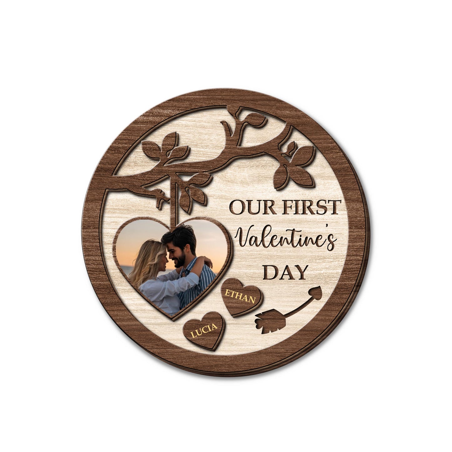 Our First Valentine's Day Heart and Arrow Design