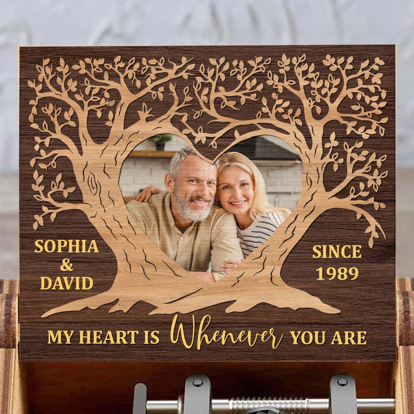 My Heart Is Whenever You Are Tree Design