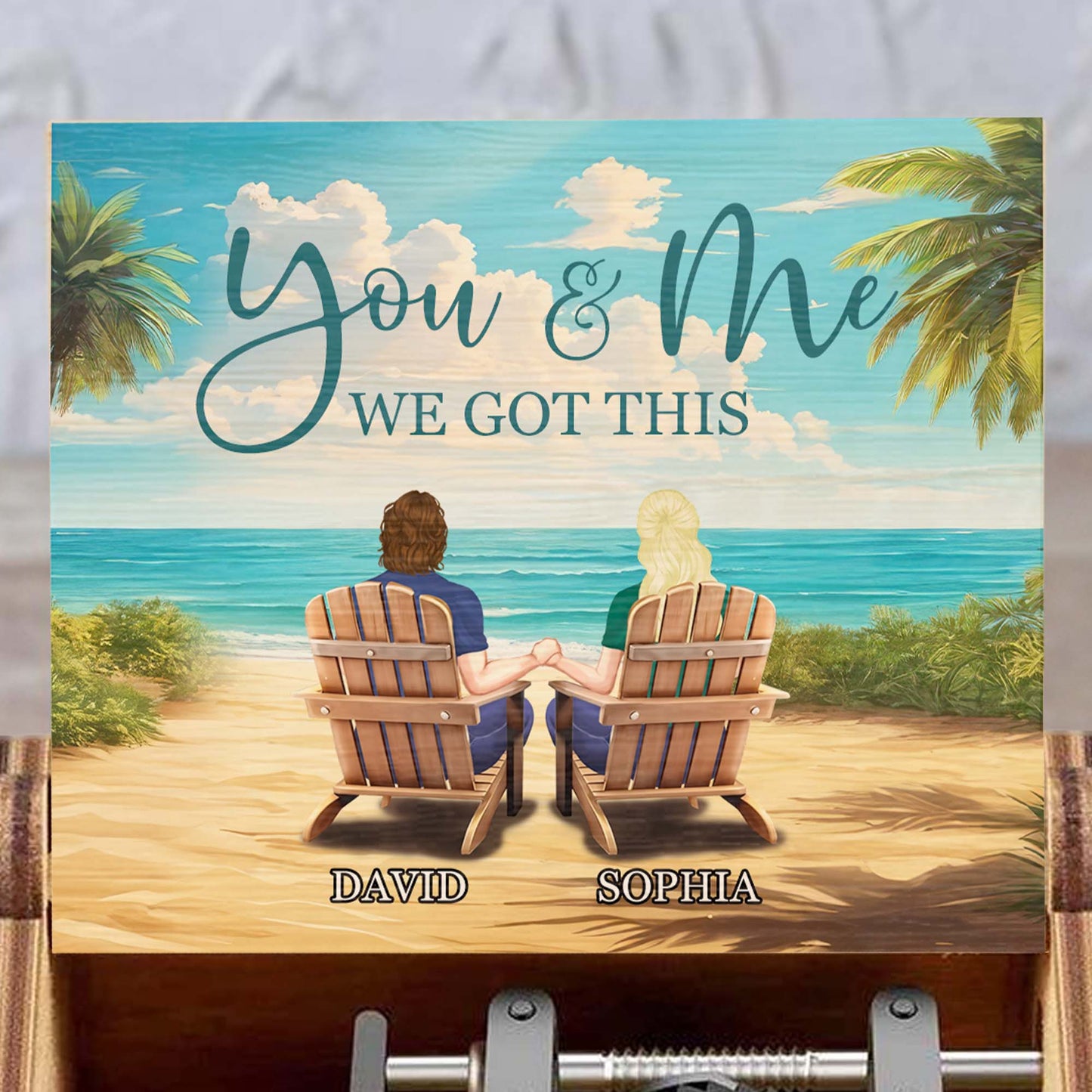 You & Me We Got This Beach View Couples Gift
