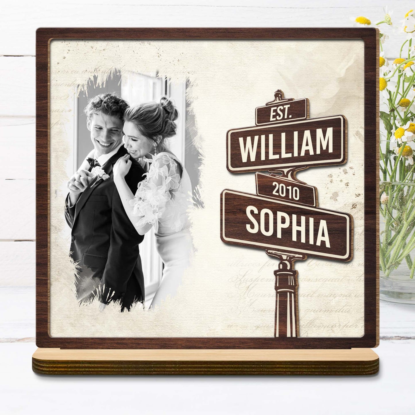 Celebrate Our Love With Customizable Names And Date Street Signs Design