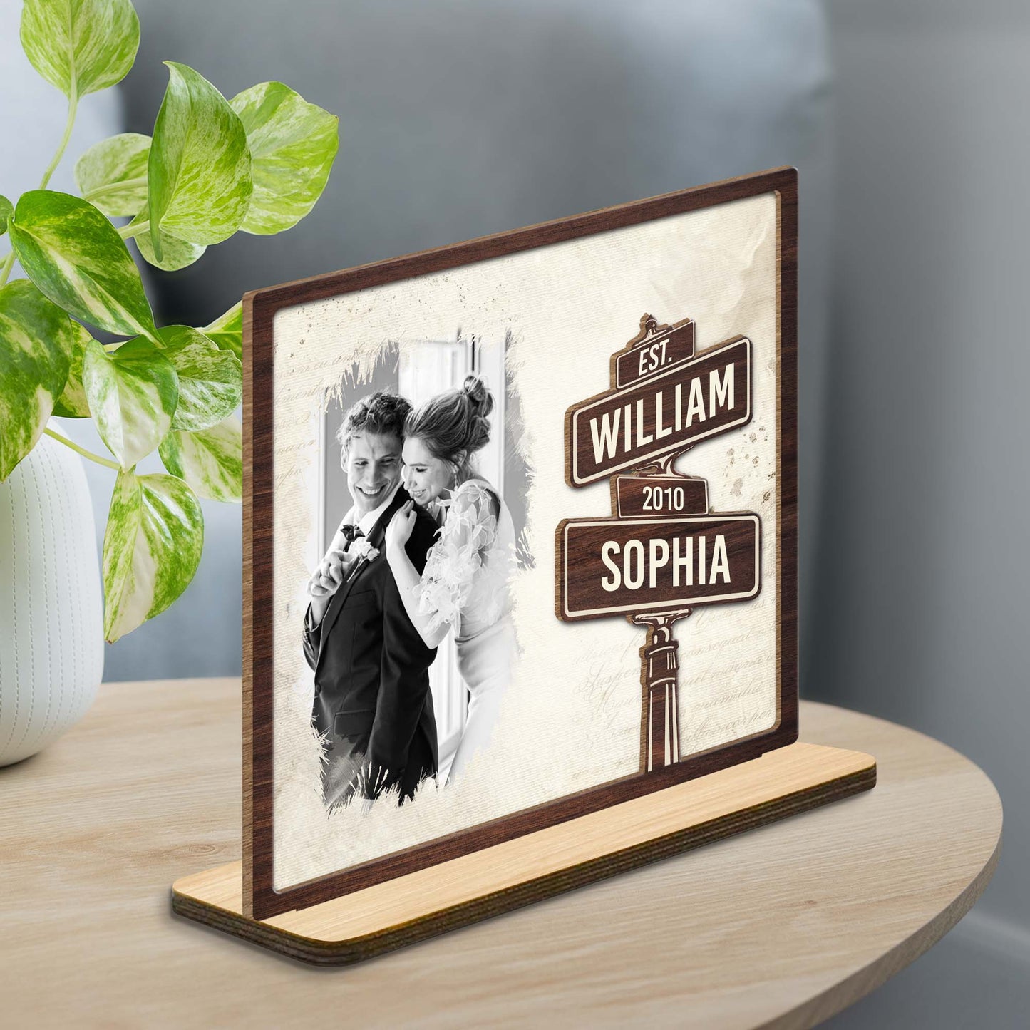Celebrate Our Love With Customizable Names And Date Street Signs Design