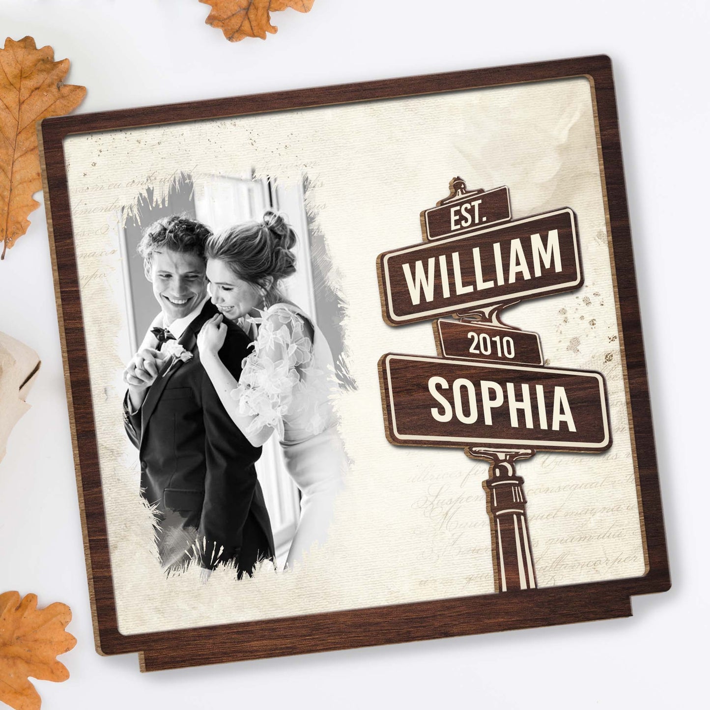 Celebrate Our Love With Customizable Names And Date Street Signs Design