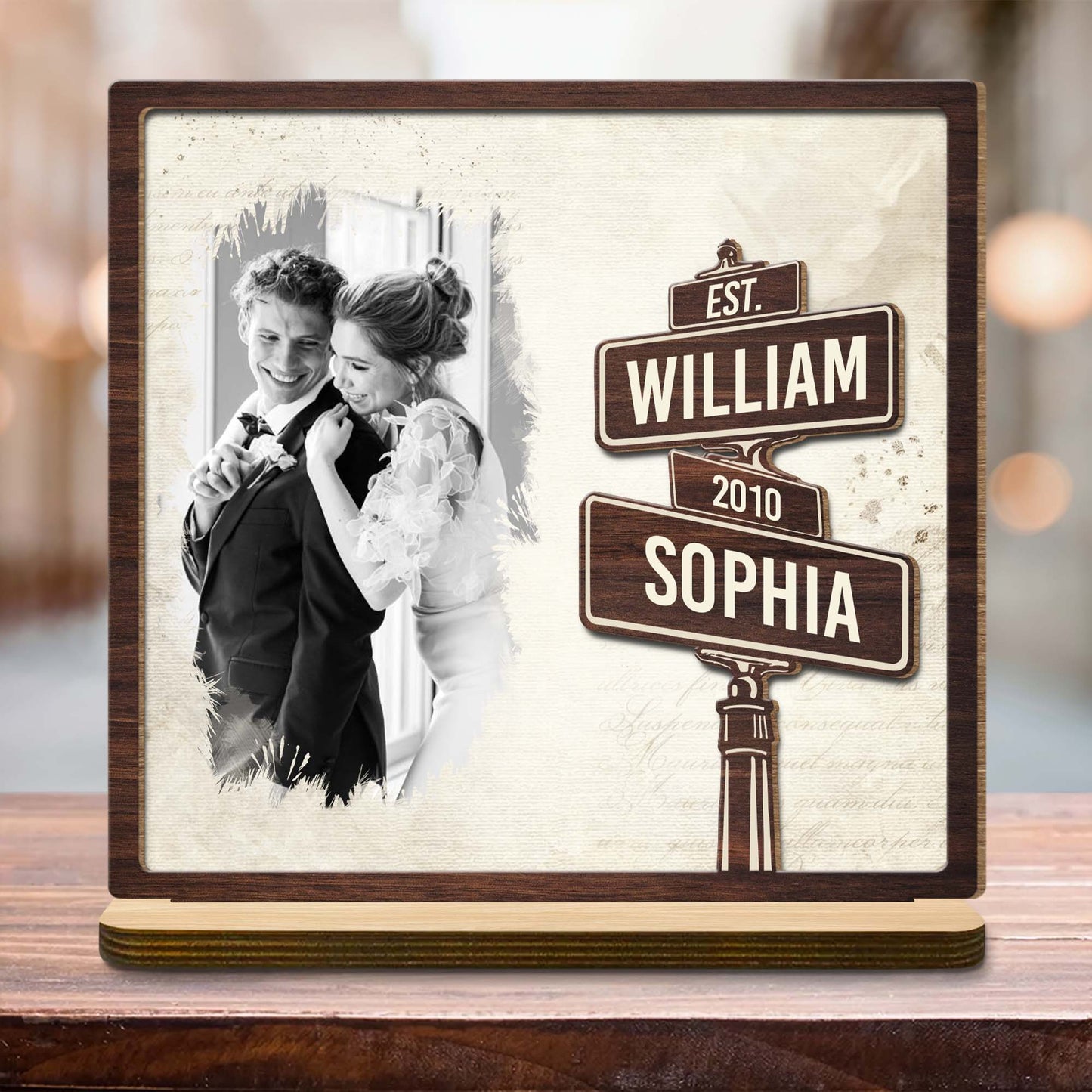 Celebrate Our Love With Customizable Names And Date Street Signs Design