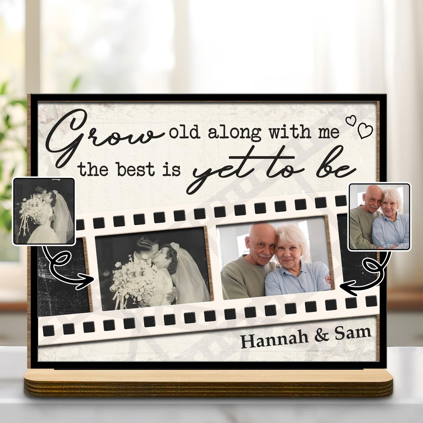 Grow Old Along With Me, The Best Is Yet To Be Floral Film Strips