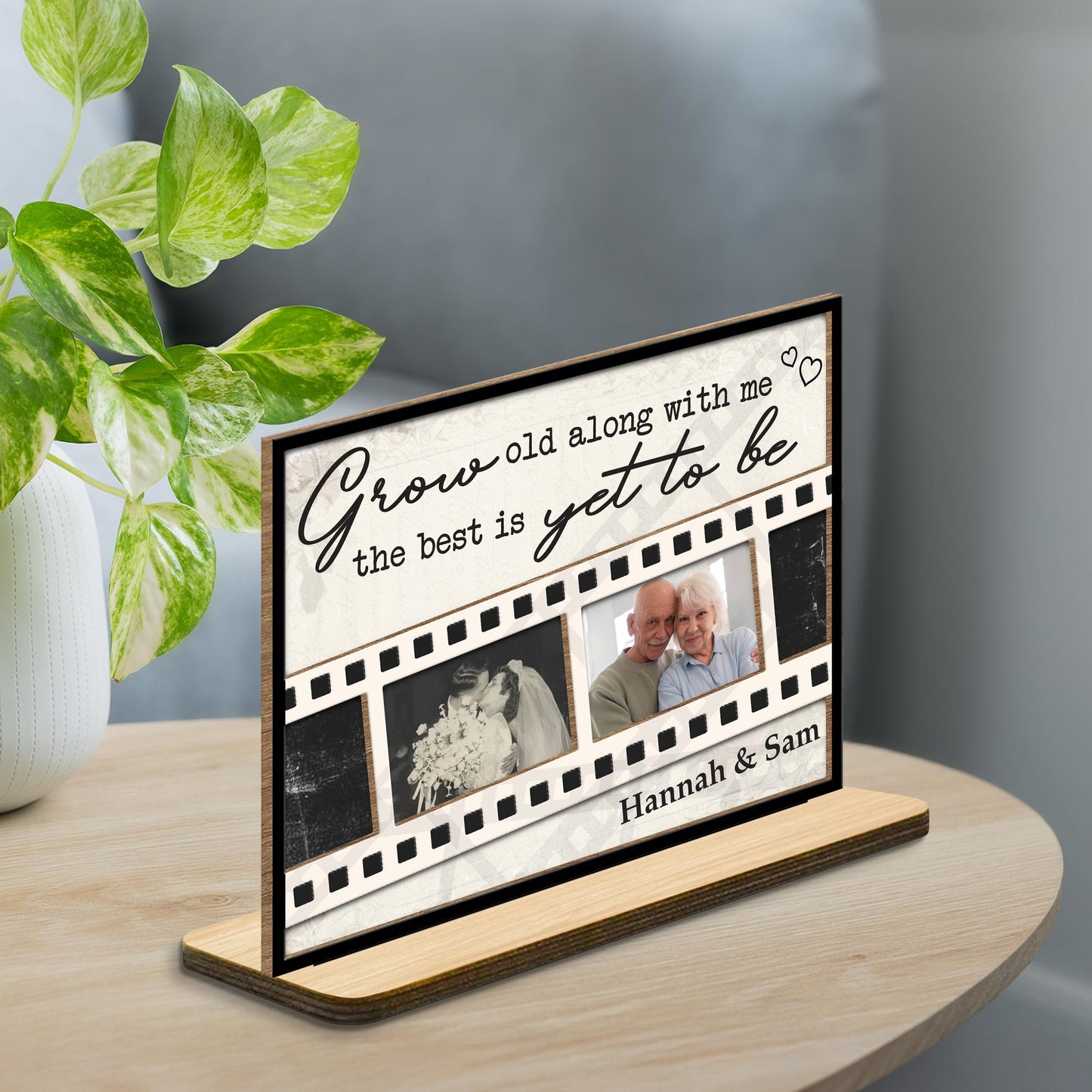 Grow Old Along With Me, The Best Is Yet To Be Floral Film Strips