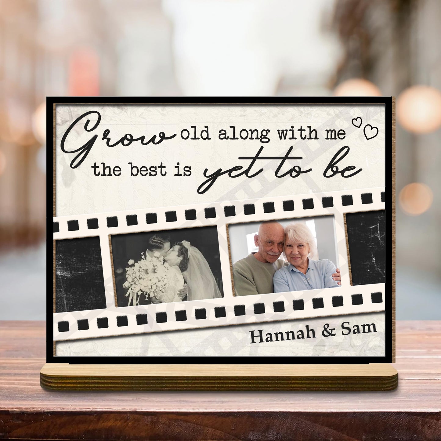 Grow Old Along With Me, The Best Is Yet To Be Floral Film Strips