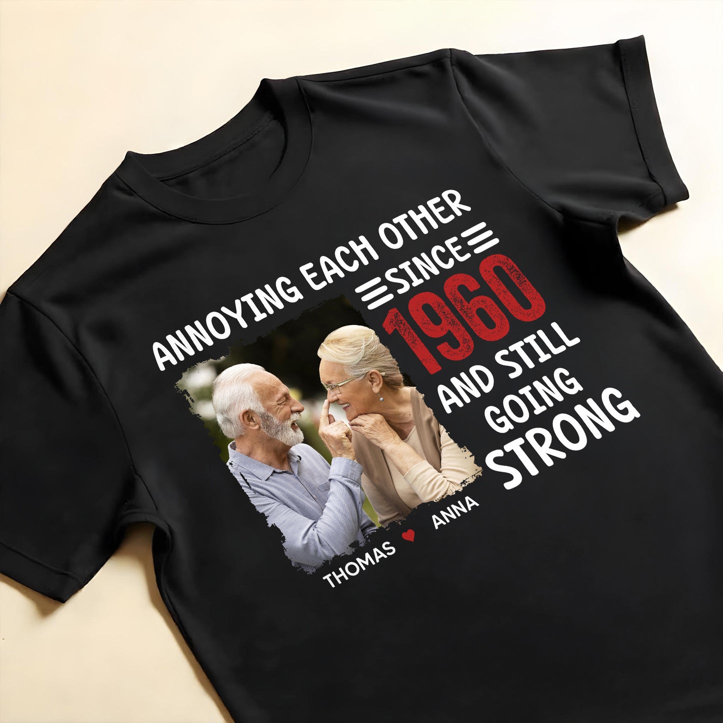 Annoying Each Other Since 1960 And Still Going Strong, Elderly Couple and Heart