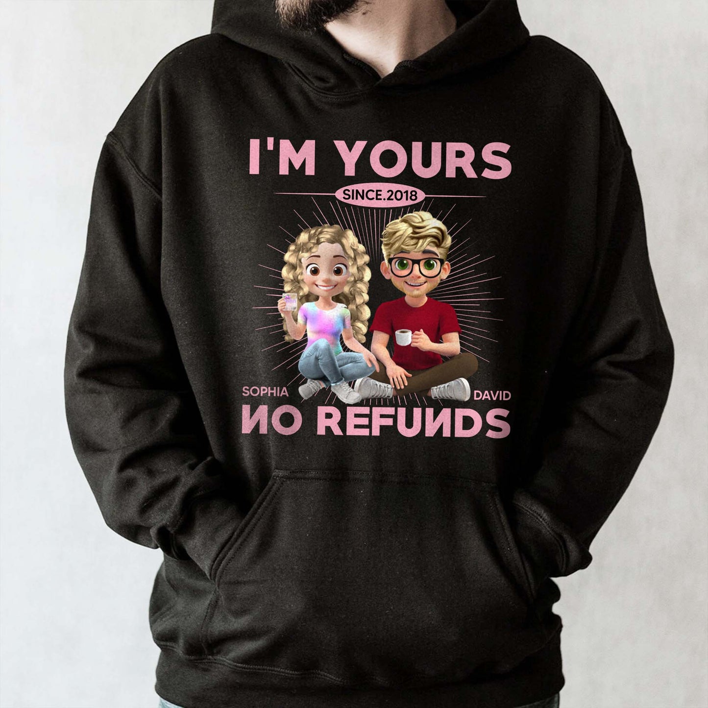 I'm Yours No Refunds, Couple Design